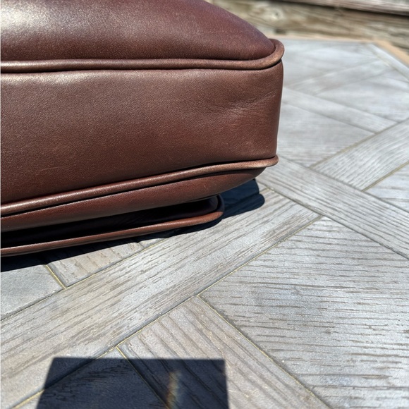 Coach vintage brown leather saddle crossbody messenger business bag #5735 unisex - Picture 5 of 12